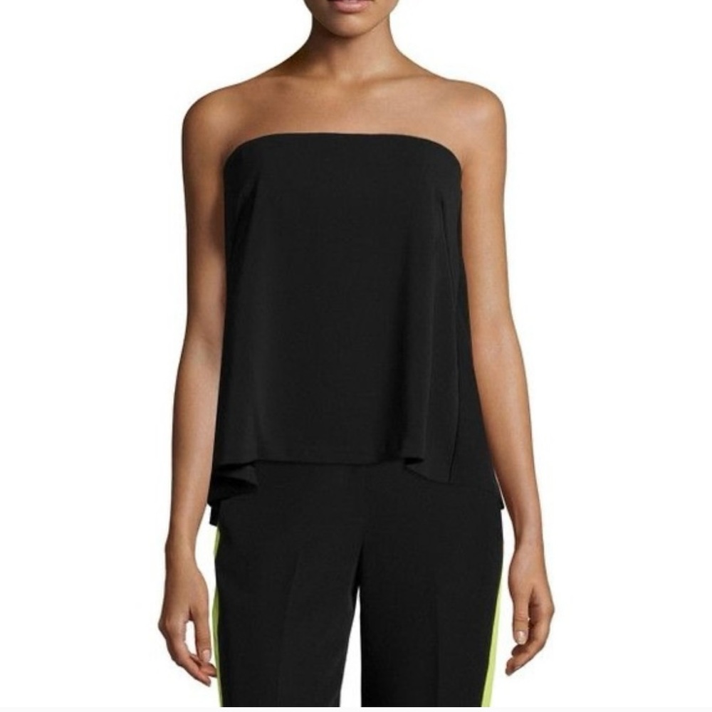 Milly Italian cady top Flowy silhouette Slightly arched hem top Size 8